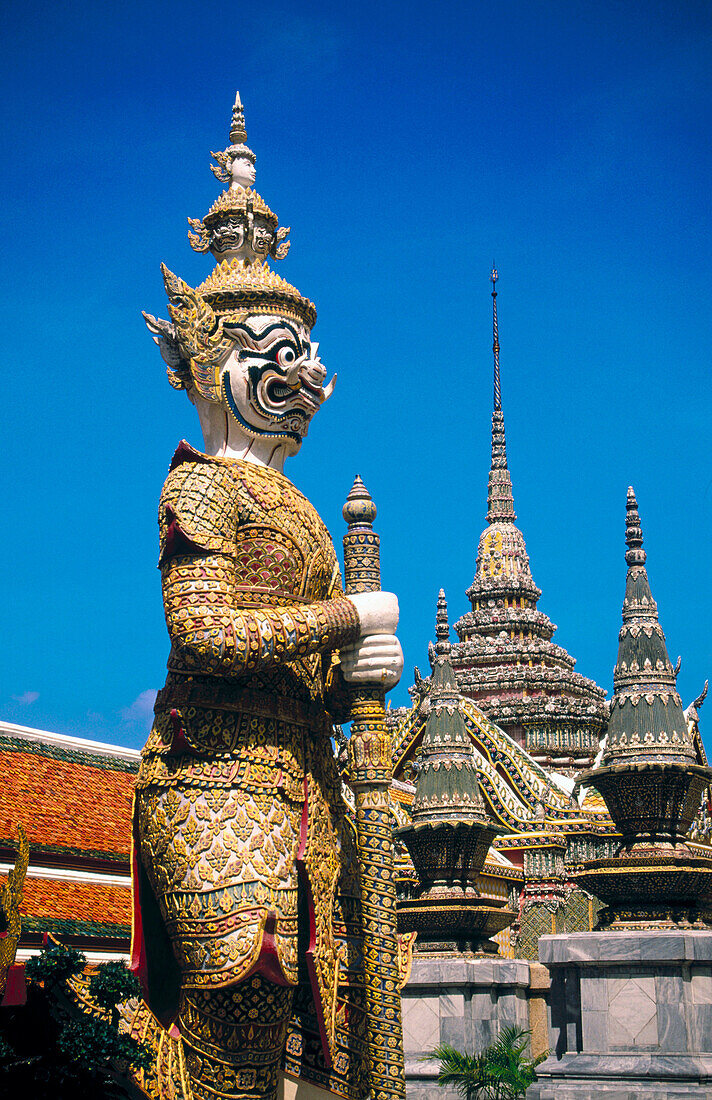 Grand Palace and Emerald Buddha Temple, Wat Phra Keo. Bangkok. Thailand