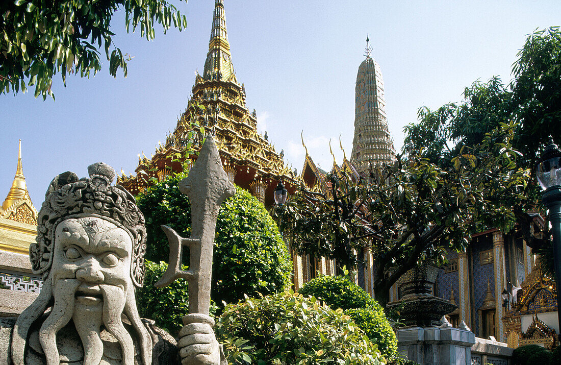 Grand Palace and Emerald Buddha Temple, Wat Phra Keo. Bangkok. Thailand