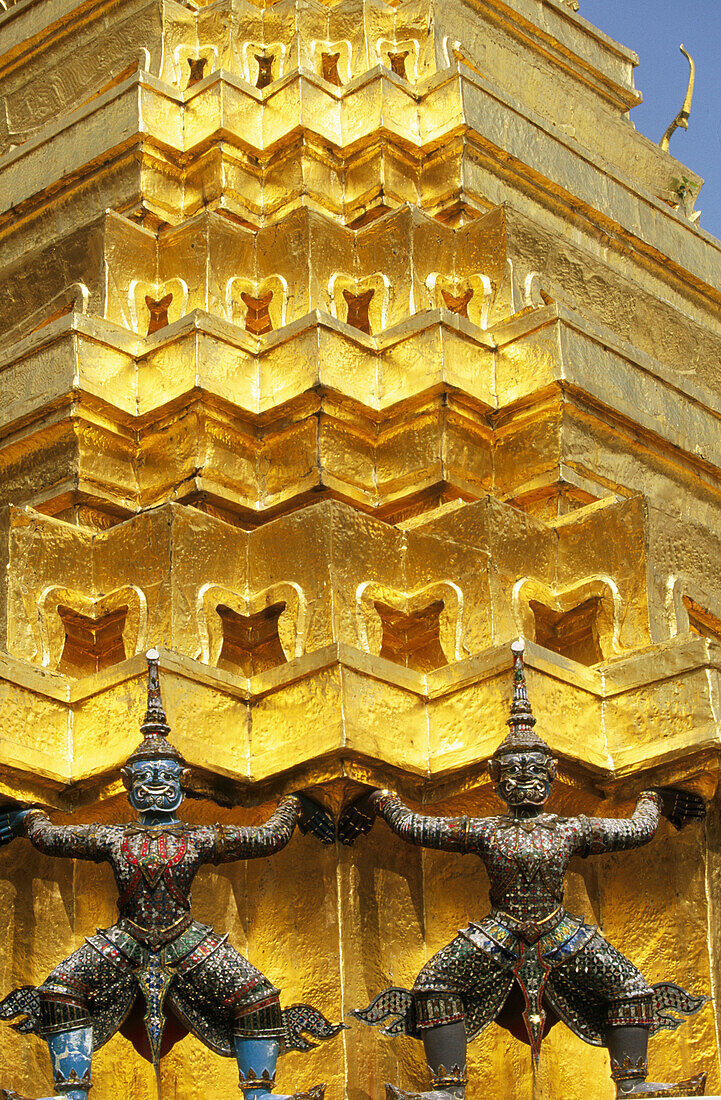 Grand Palace and Emerald Buddha Temple, Wat Phra Keo. Bangkok. Thailand