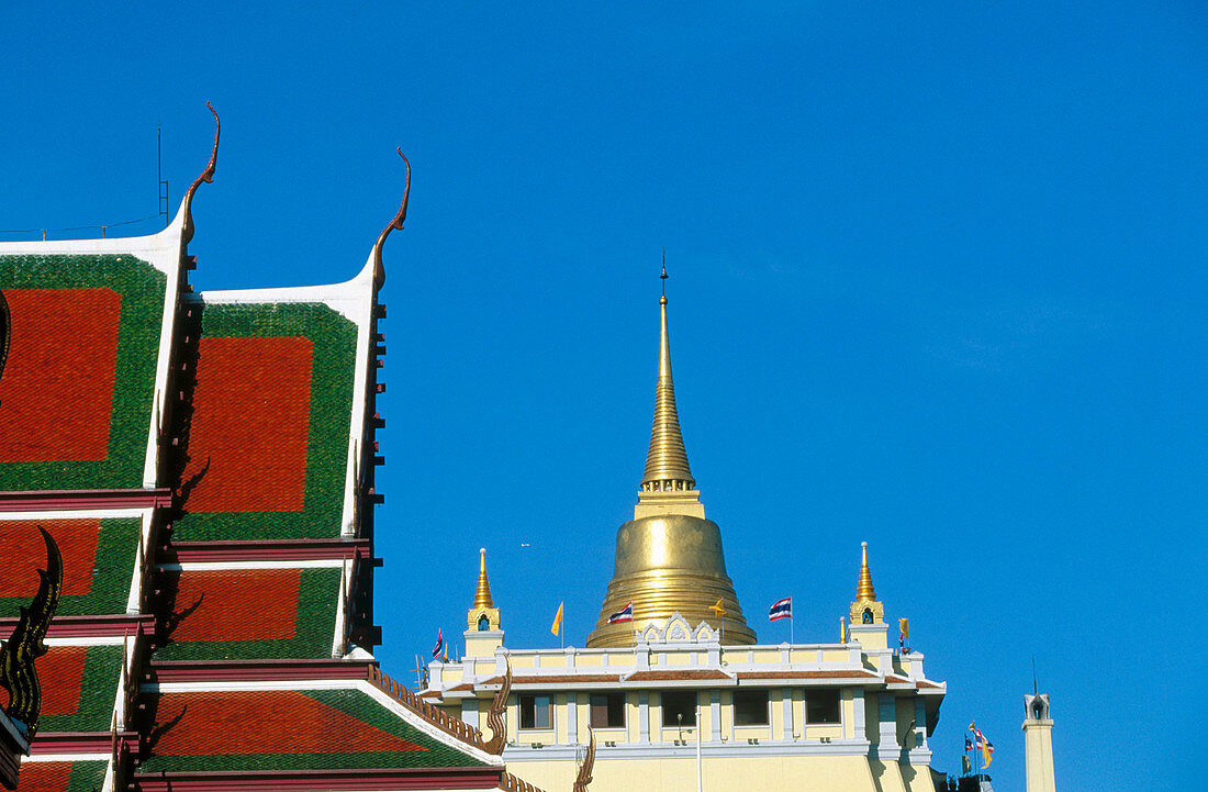 Wat Saket Temple. Golden Mount. Bangkok. Thailand