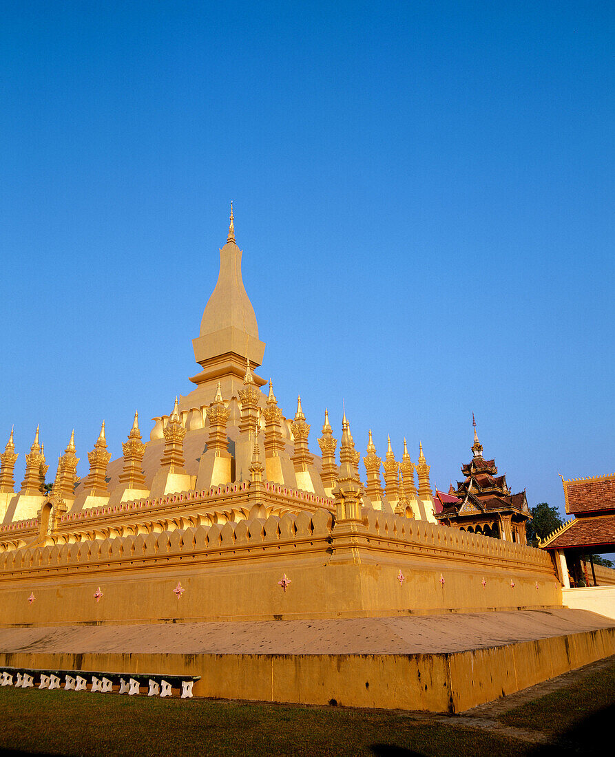 Golden stupa, Pha That Luang. Vientiane. Laos