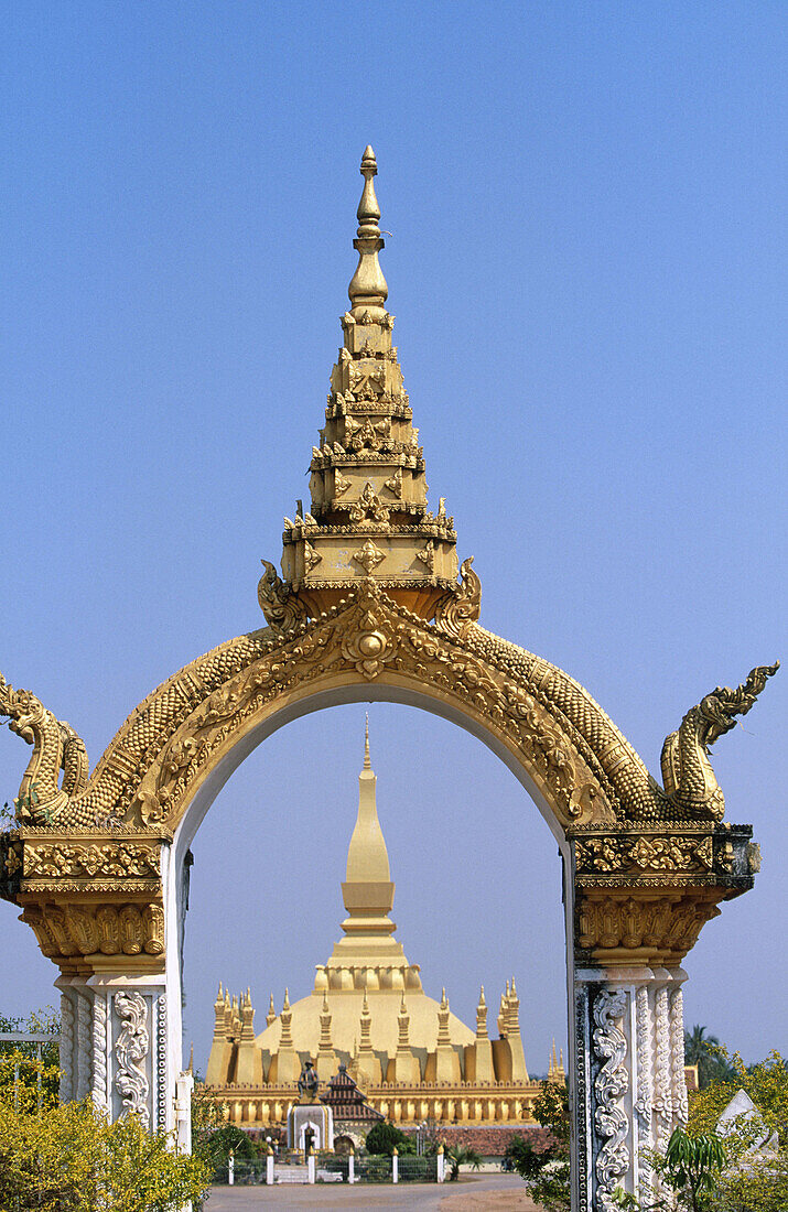 Golden stupa, Pha That Luang. Vientiane. Laos