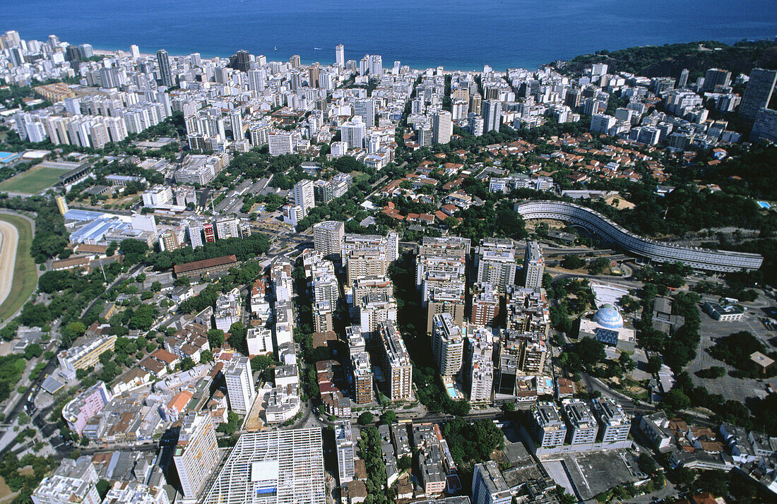 Aerial view of Rio de Janeiro. Brazil