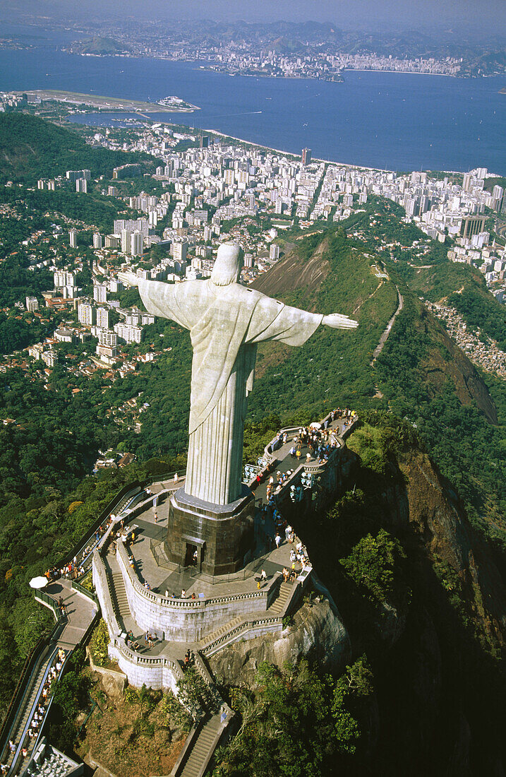 Statue of Christ the Redeemer in Mt. Corcovado. Rio de Janeiro. Brazil