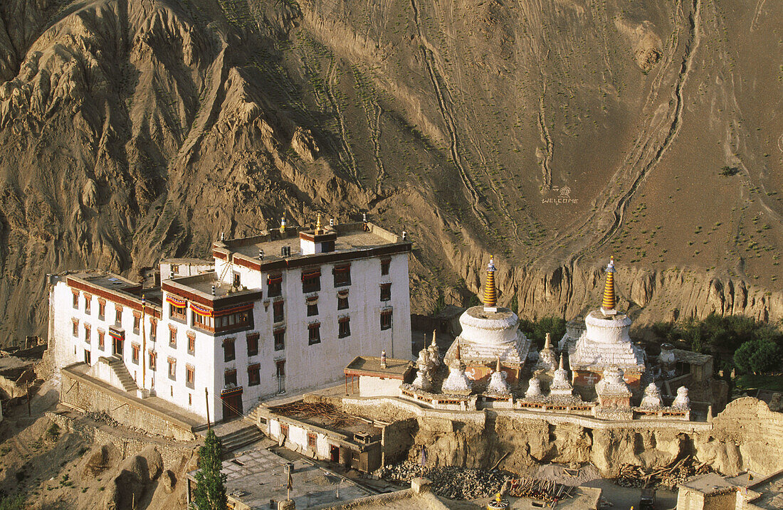 Lamayuru Buddhist monastery. Ladakh, Jammu and Kashmir, India