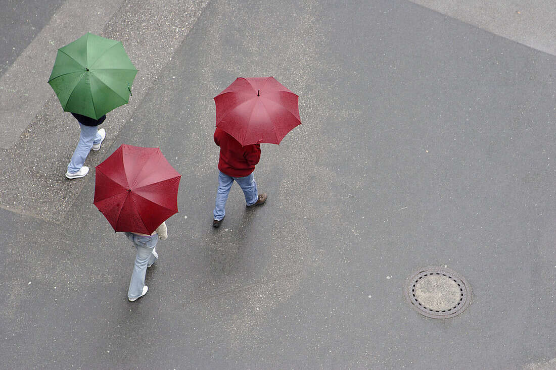 Walking in the rain. Salzburg. Austria