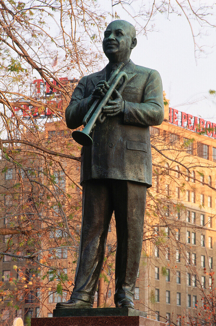 Statue of William C. Handy. Memphis. Tennessee. USA