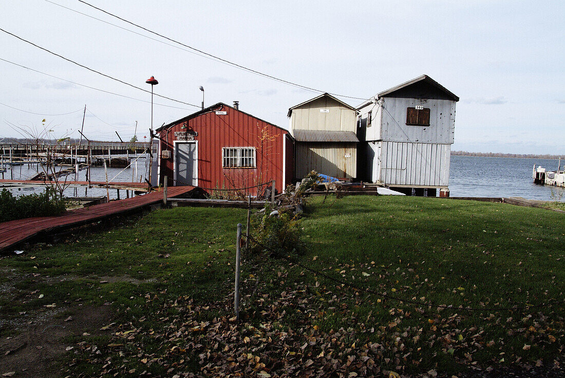 Boathouses on Lake