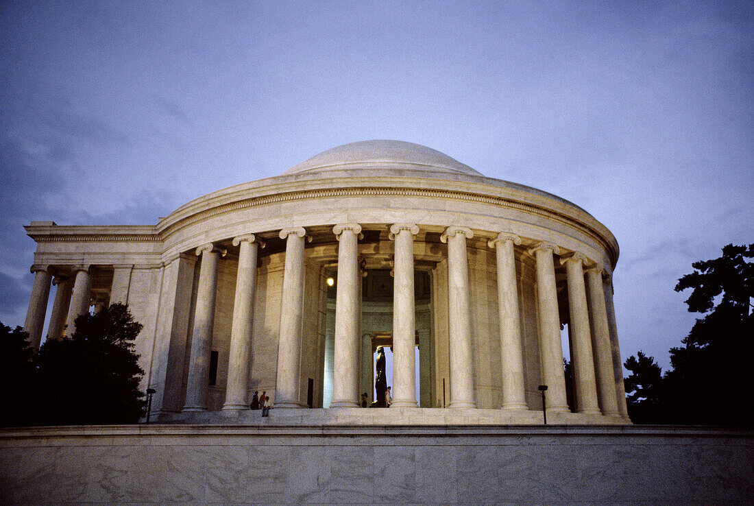 Jefferson Memorial at twilight, National Capitol Park. Washington D.C., USA