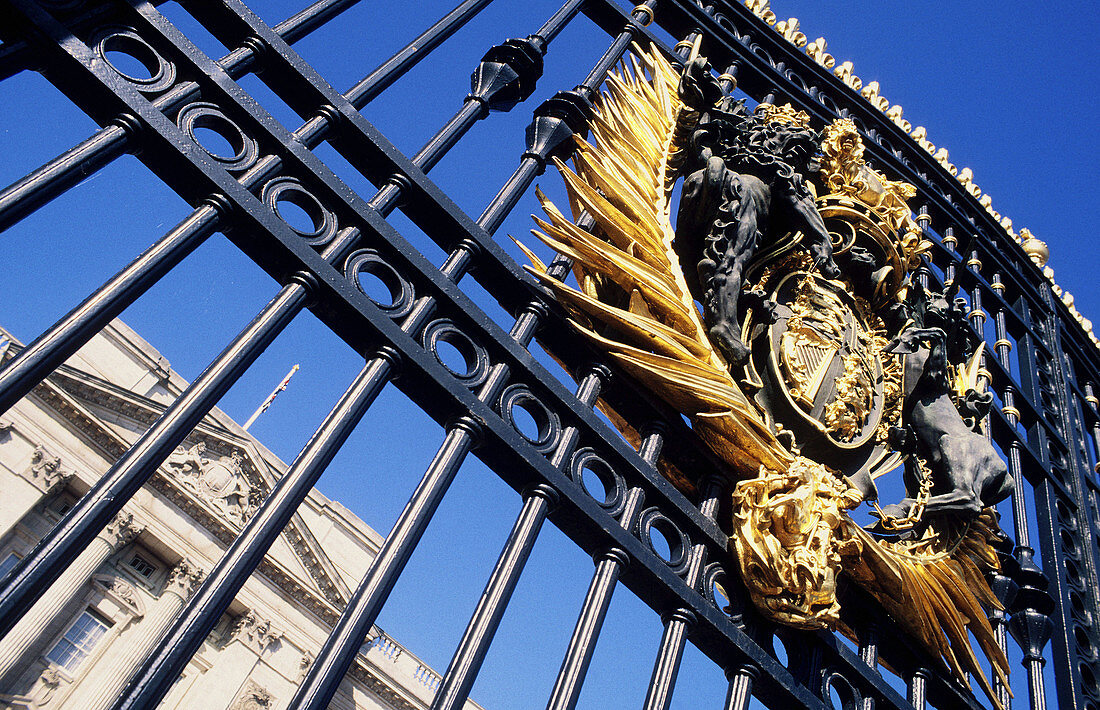Buckingham Palace gate. London. England