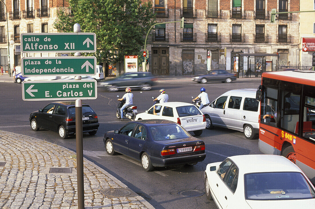 Traffic. Madrid. Spain