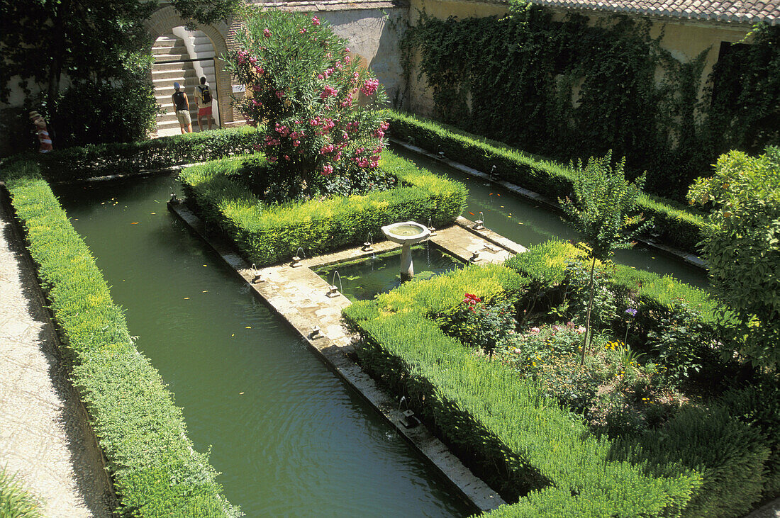 Generalife gardens, Alhambra. Granada. Spain