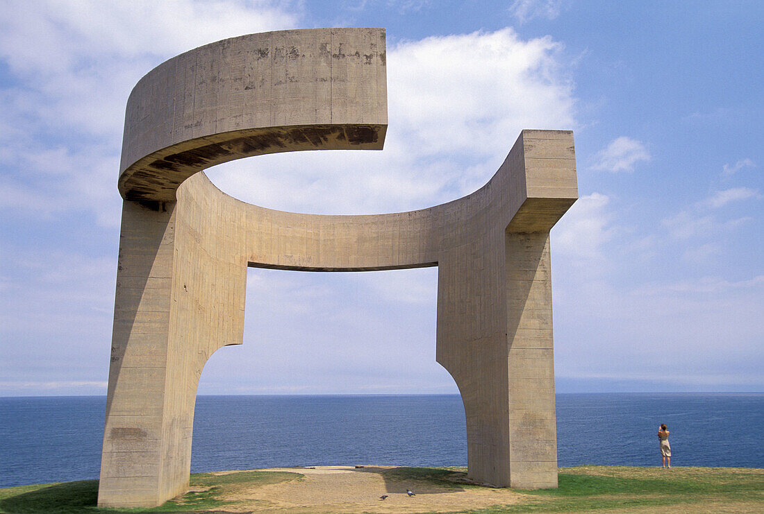 Elogio del Horizonte , scuplture in Gijón, Spain, by Eduardo Chillida