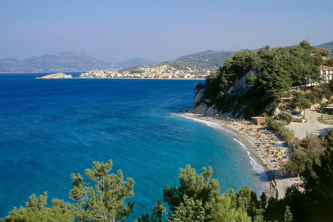 Lemonakia Bay am Tsamadou Beach bei Kokkari, Insel Samos, Griechenland