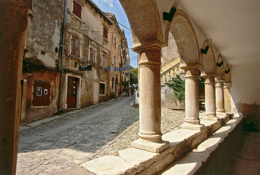 Detailed view of Groznjan, Istria, Croatia