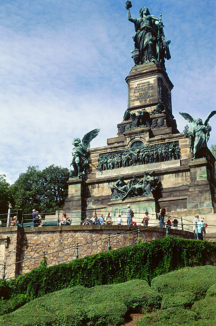 Niederwald monument, Rudesheim, Rhine District, Hesse, Germany