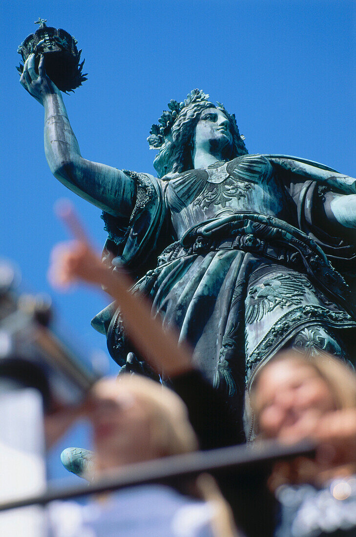 Niederwald monument, Rudesheim, Rhine District, Hesse, Germany