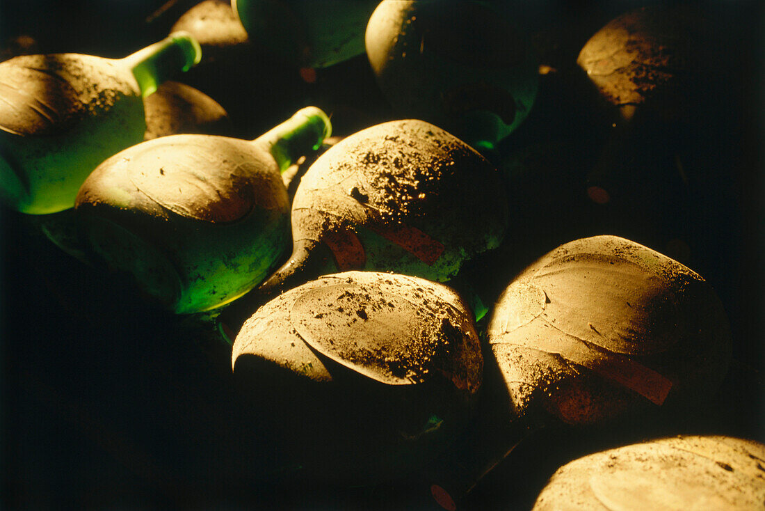 Old Bocksbeutel-bottles, Iphofen, Franconia, Bavaria, Germany