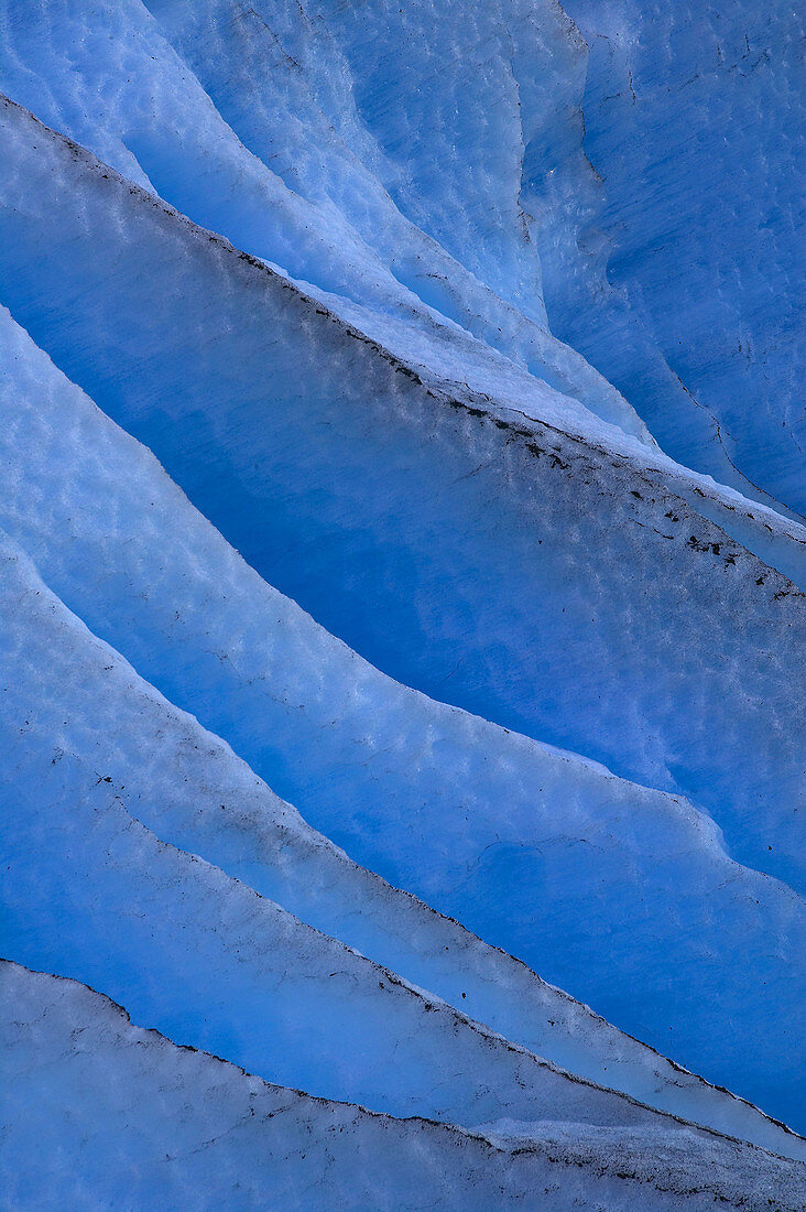 Blue ice. Glacier Briksdalsbreen, Jostedalsbreen NP, Sogn og Fjordane, Norway, Scandinavia, Europe.