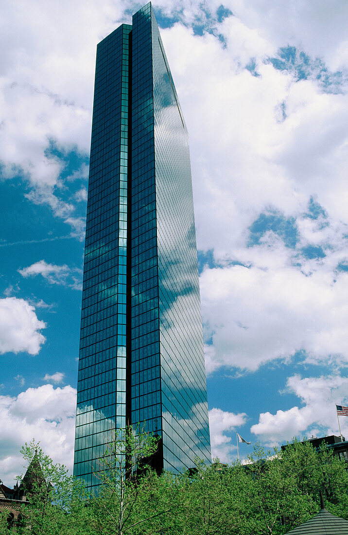 John Hancock Tower, Copley Square, Boston, Massachusetts, USA