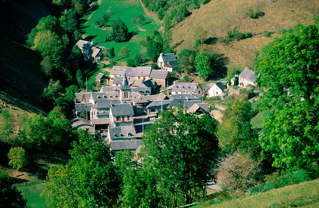 Village of Aspin in the Pyrenees. Haute-Savoie. France