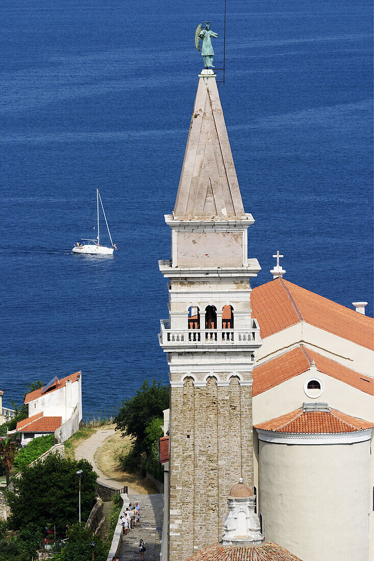 Church. Piran. Adriatic coast. Slovenia