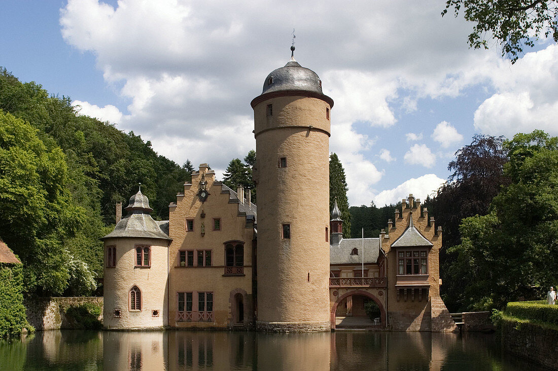 Castle Mespelbrunn. Spessart. Franconia. Bavaria. Germany