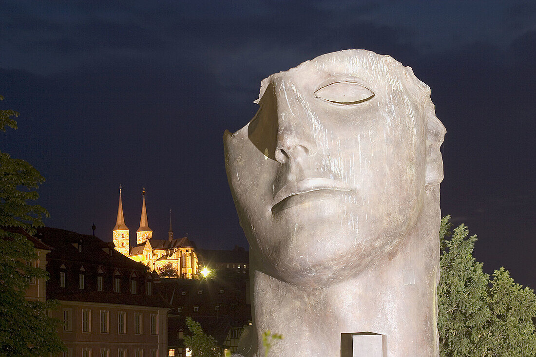 Sculpture by Igor Mitoraj, St Michael church, Bamberg, Franconia, Germany
