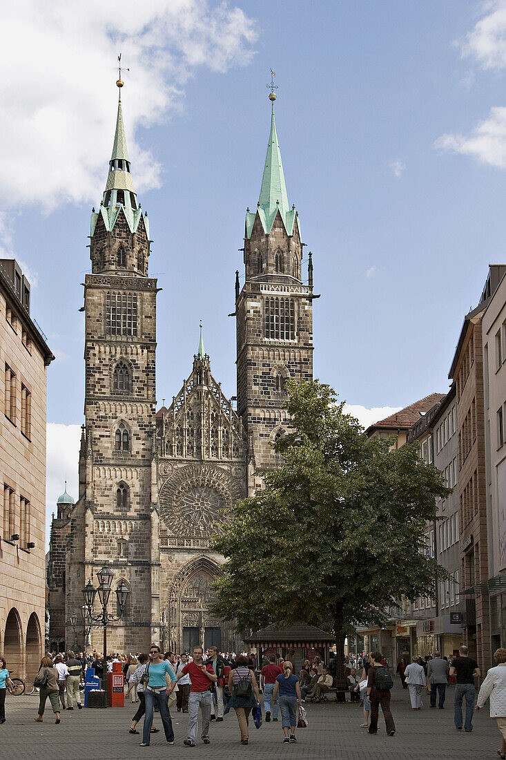 St. Lorenz Church in Nürnberg, Franconia, Bavaria, Germany