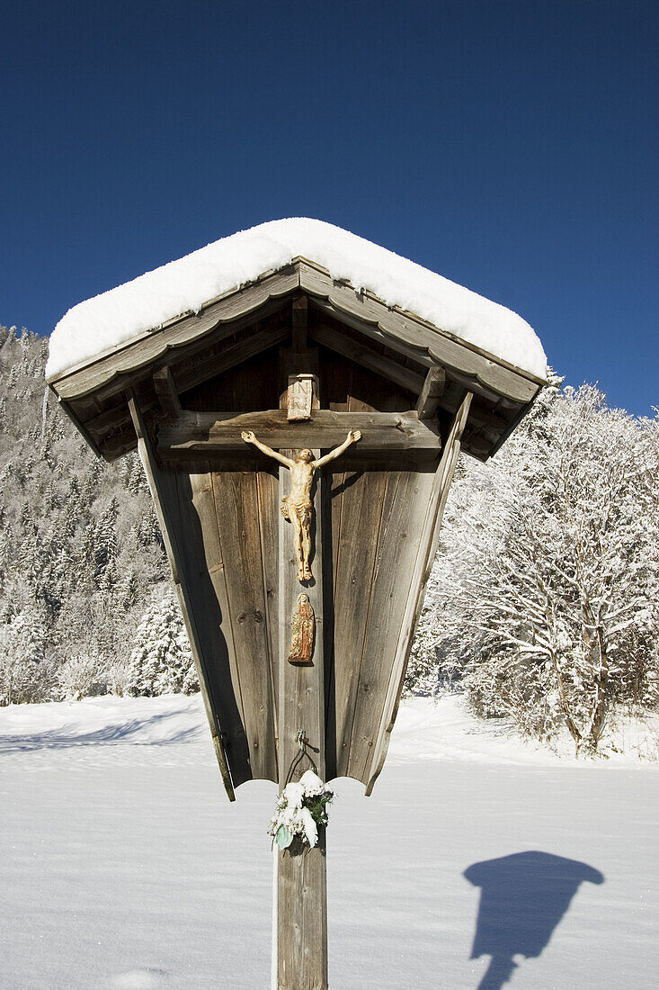 Crucifix. Jachenau. Upper Bavaria. Germany