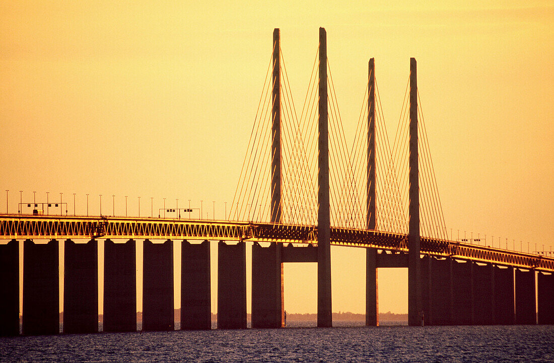 Oresund Bridge between Sweden and Denmark