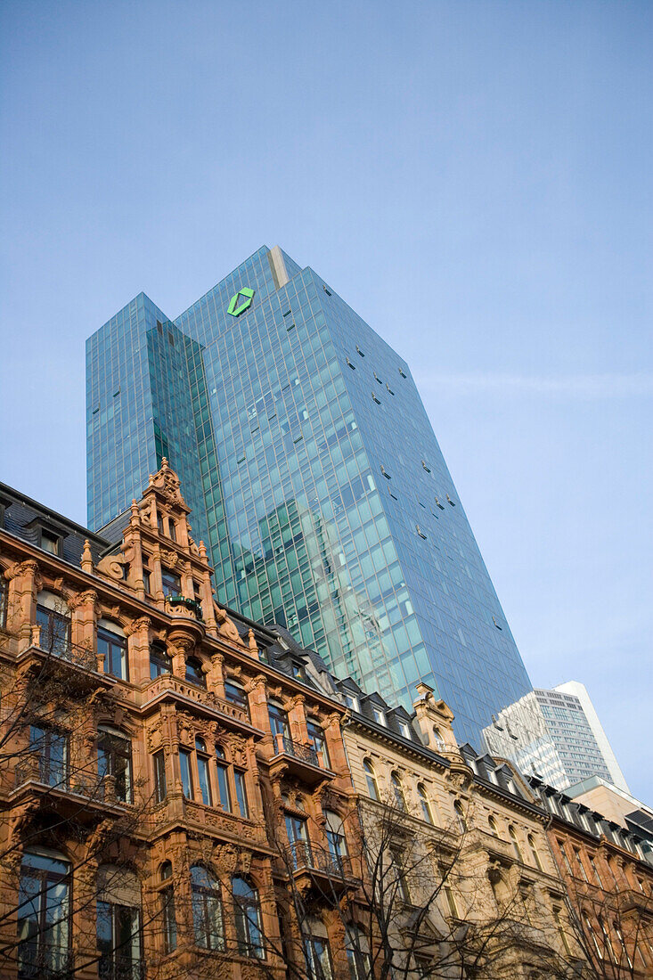 Architectural Contrast, Frankfurt, Hesse, Germany