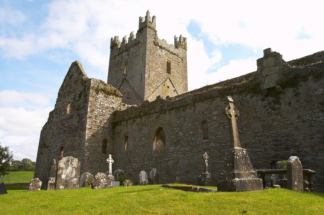 outdoor photo, summer, Jerpoint Abbey, County Kilkenny, Ireland, Europe