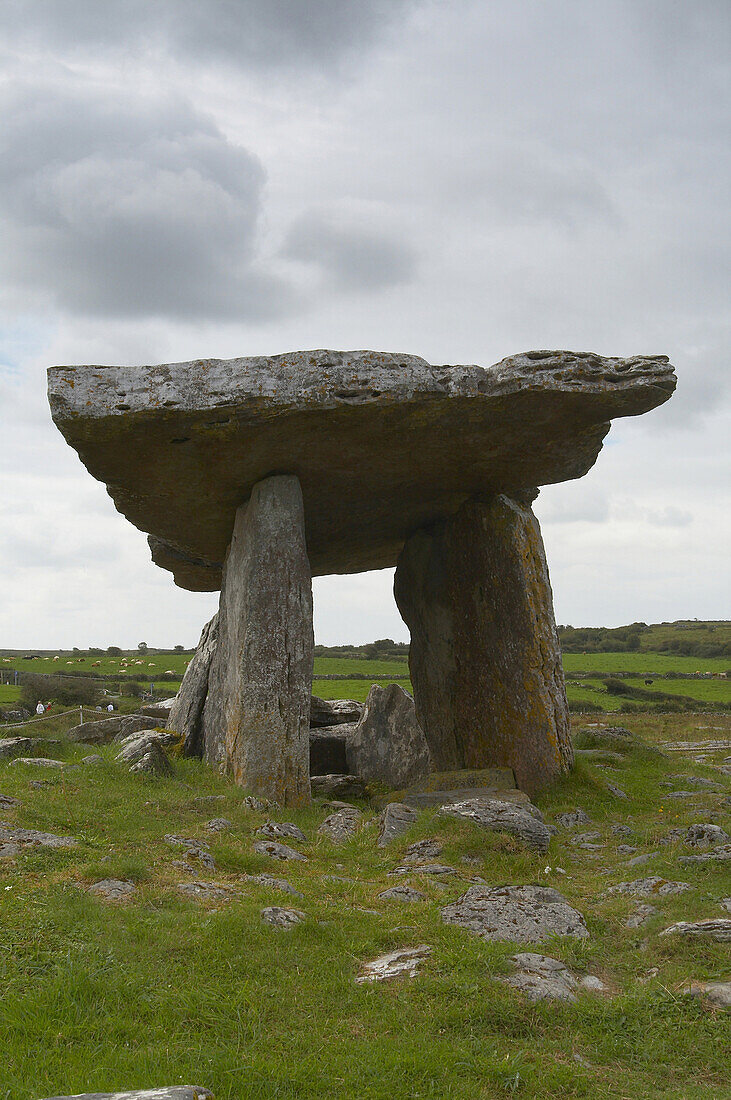 outdoor photo, The Burren: Poulnabrone Megalithic Tomb,  County Clare, Ireland, Europe