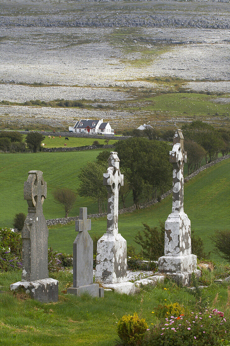 Außenaufnahme, The Burren bei Ballyvaughan, County Clare, Irland, Europa