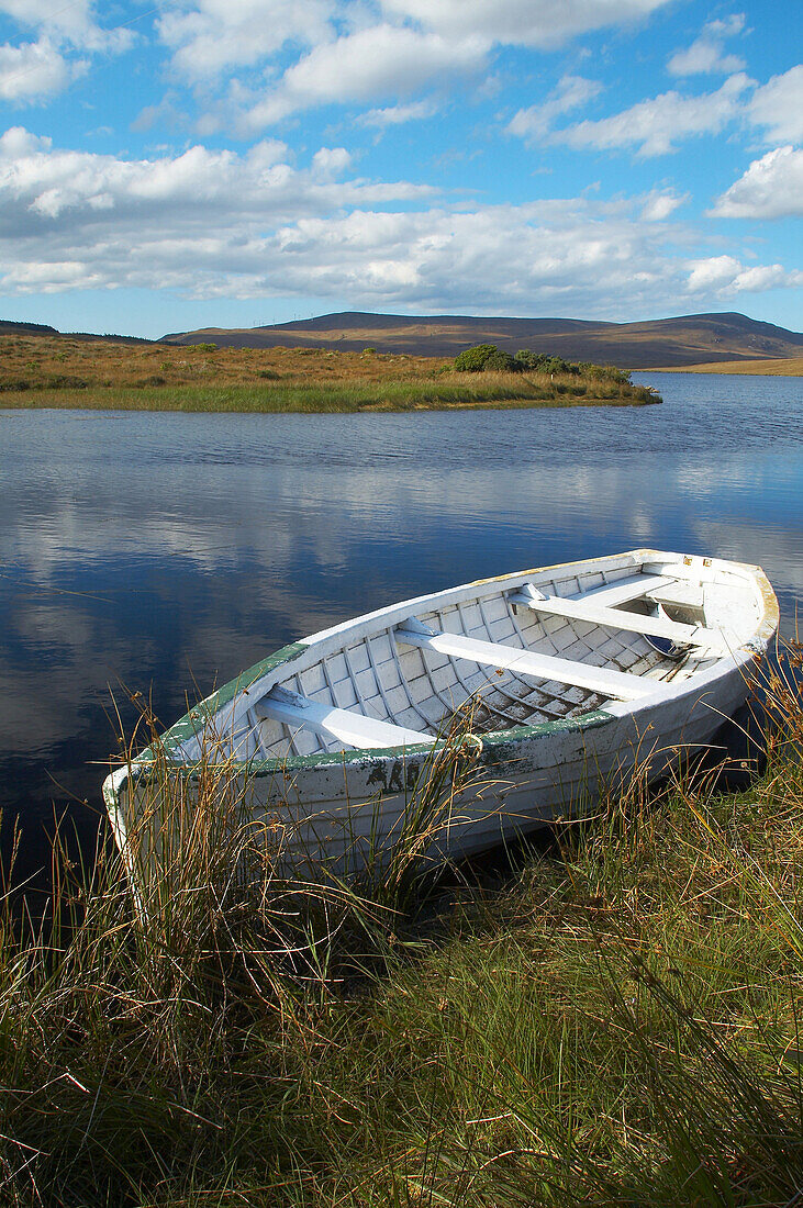 Außenaufnahme, Blick über Lough Nacung, County Donegal, Irland, Europa