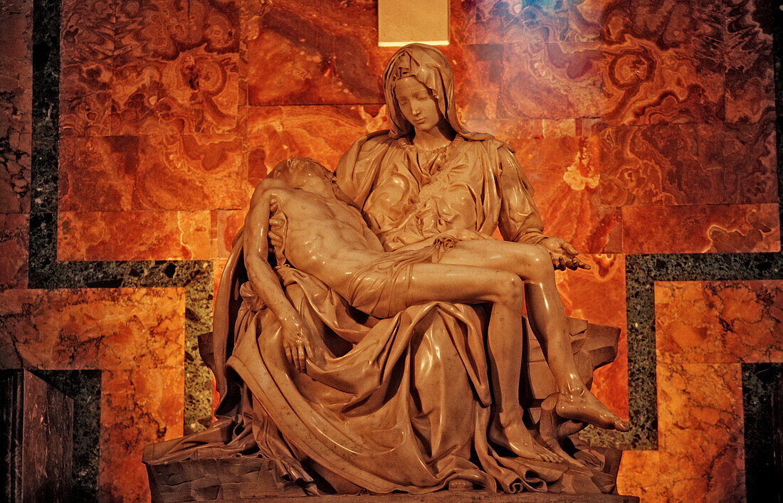 Pieta von Michelangelo, Petersdom, Italien, Rom, Vatikanstadt