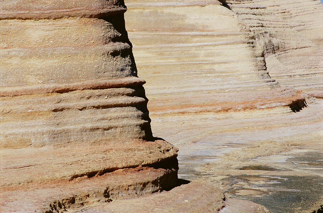 Rock erosion. San José Island. Gulf of California. Mexico.