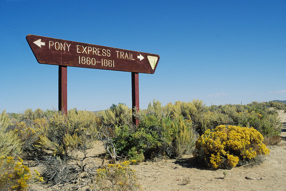 Historic marker, Nevada USA