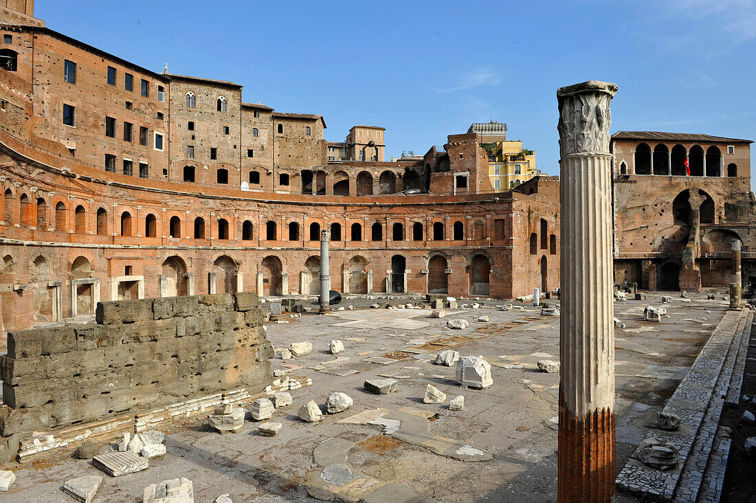 Trajansforum mit Trajanssäule, Forum Traiano, Latium, Rom, Italien