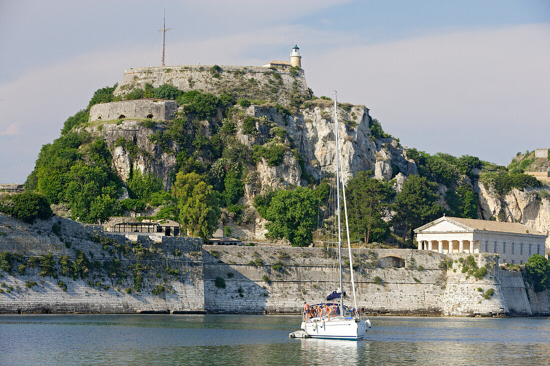 View at the old citadel of Corfu, Ionian Islands, Greece