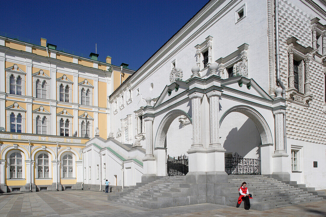 Cathedral square in the Moscow Kremlin, Moscow, Russia