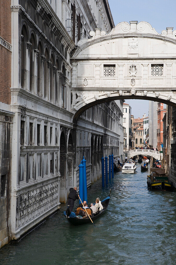 Seufzerbrücke, Ponte dei Sospiri, Venedig, Venetien, Italien, Europa