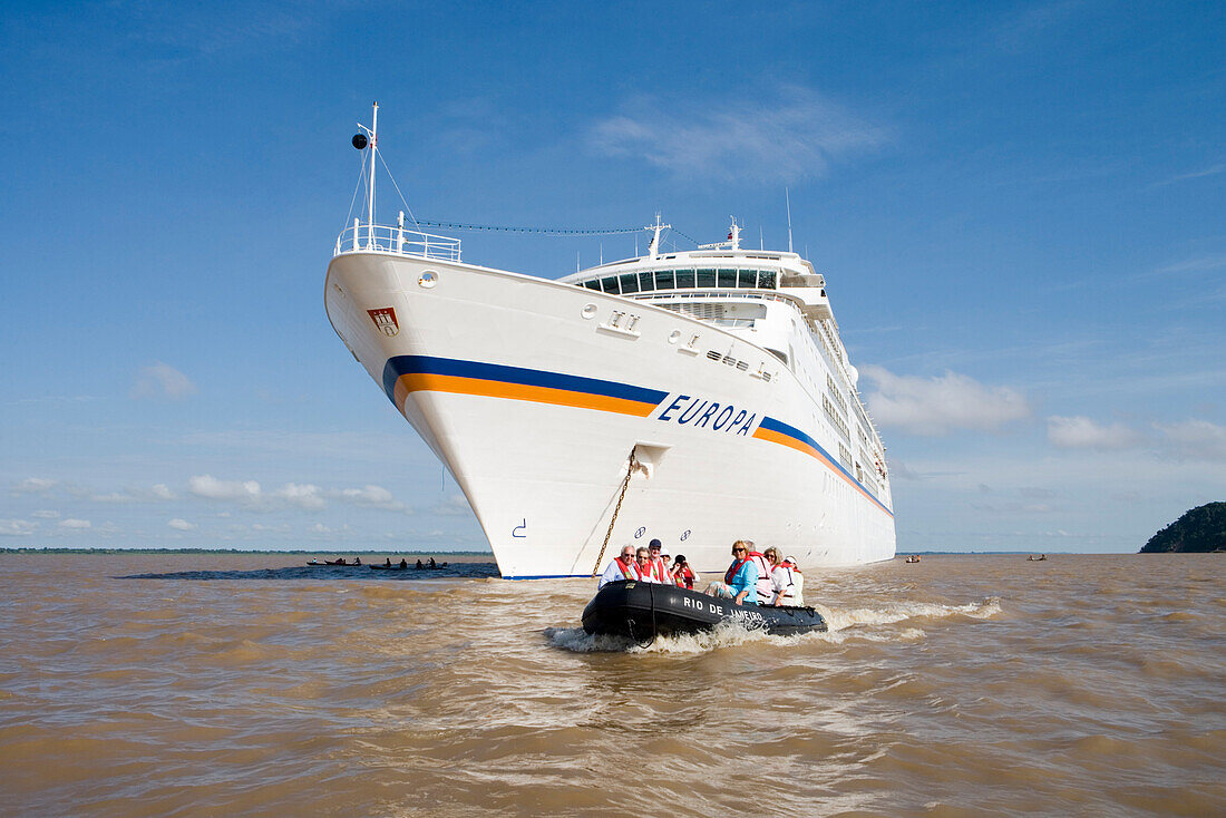 MS Europa Zodiac Expedition auf Amazonas, Boca da Valeria, Amazonas, Brasilien, Südamerika