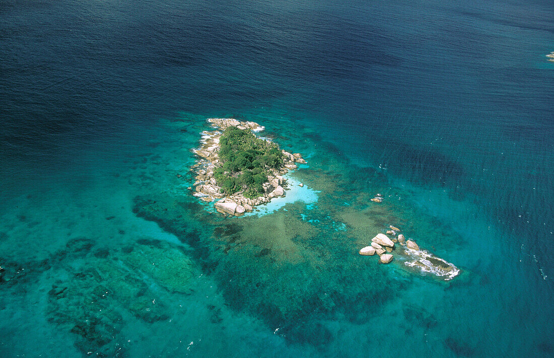 Coco Island, near Praslin Island. Seychelles