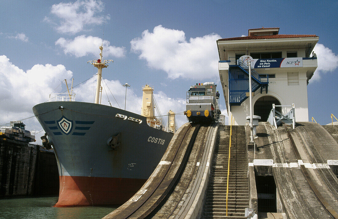Miraflores Locks, Panama Canal. Panama