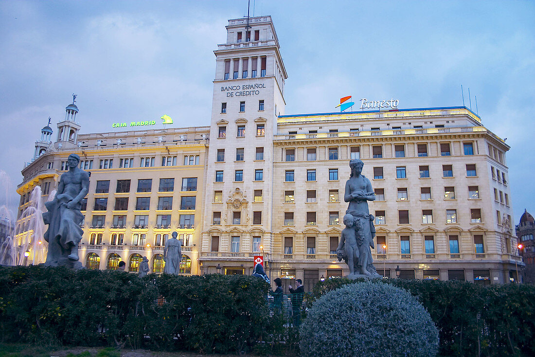 Catalonia Square. Barcelona. Spain