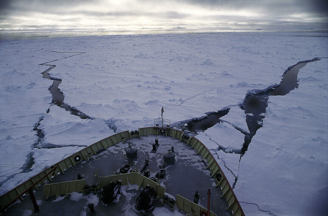 Icebreaker. Weddell Sea. Antarctica
