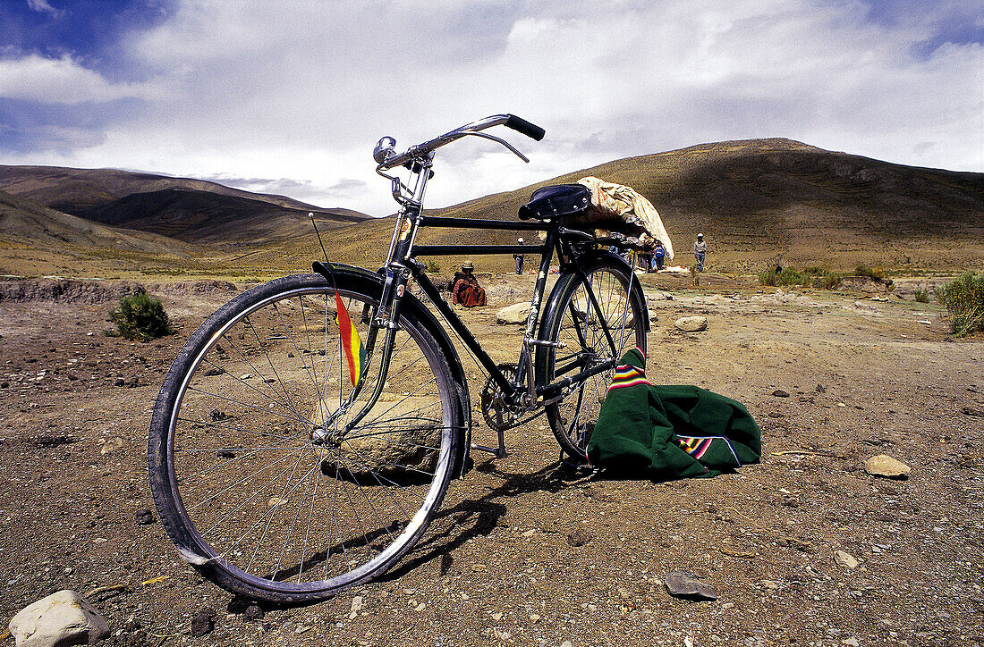 Bicycle. Bolivian altiplano