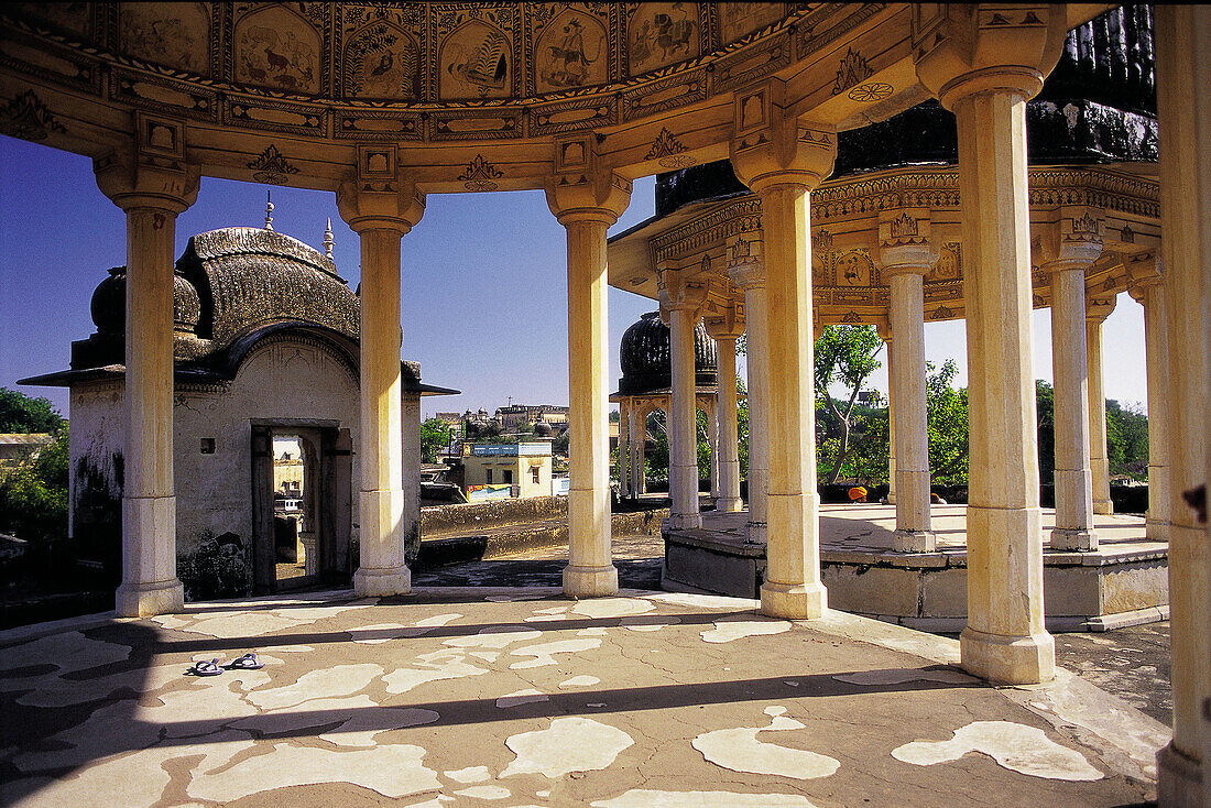Old palace pergola. Bikaner. Rajasthan. India